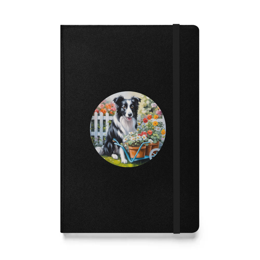 PugMug Custom Border Collie Hardcover Bound Notebook