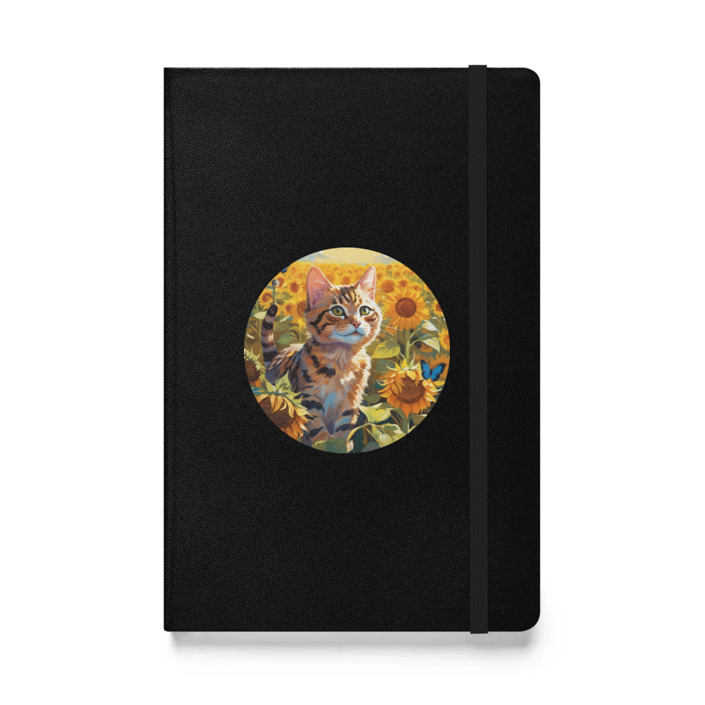 PugMug Custom Tabby Exotic Cat Hardcover Bound Notebook