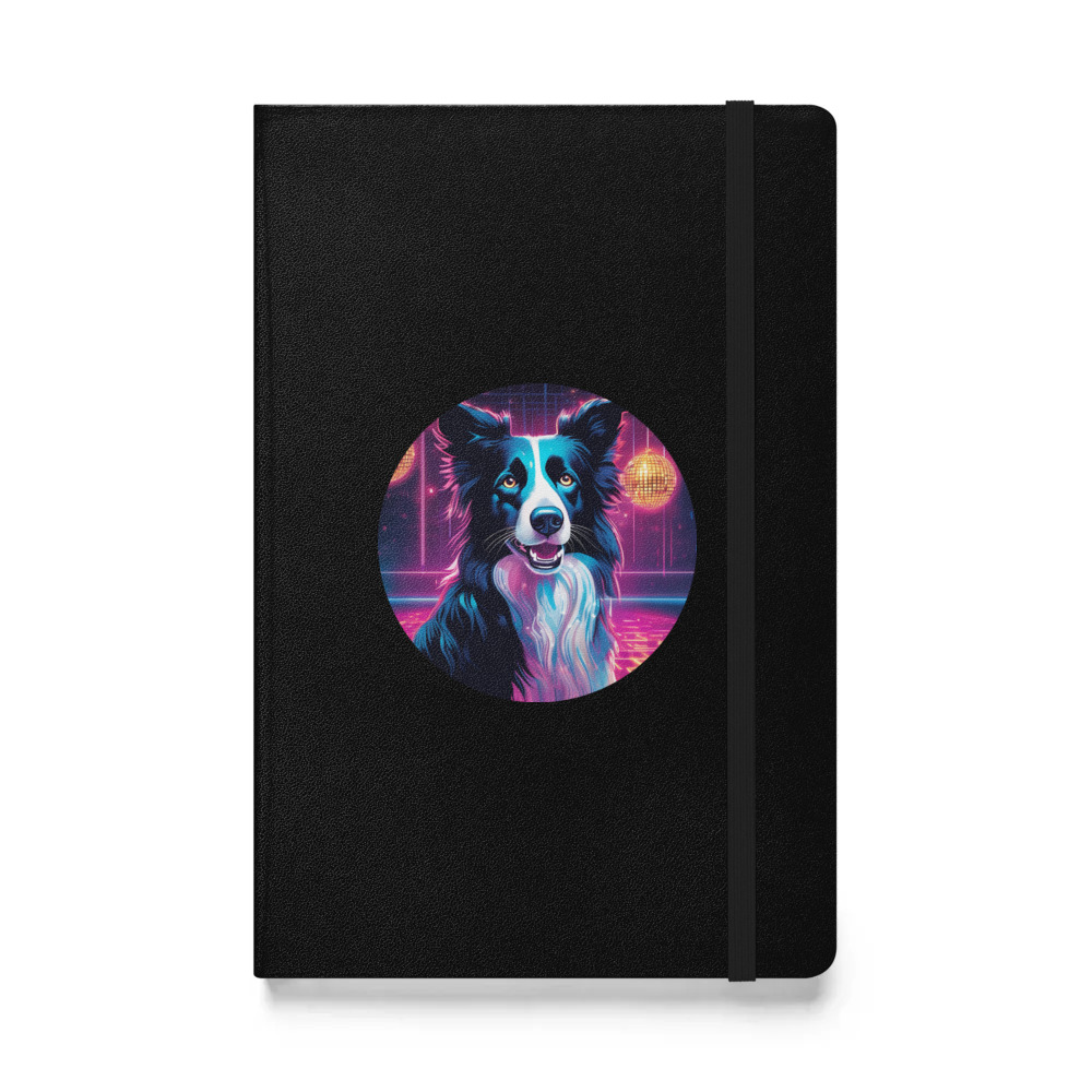 PugMug Custom Border Collie Hardcover Bound Notebook