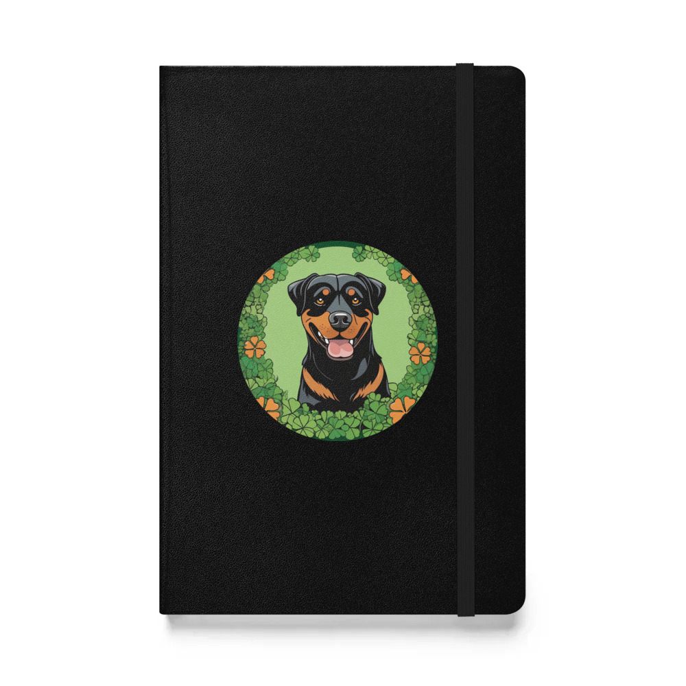 PugMug Custom Rottweiler Hardcover Bound Notebook