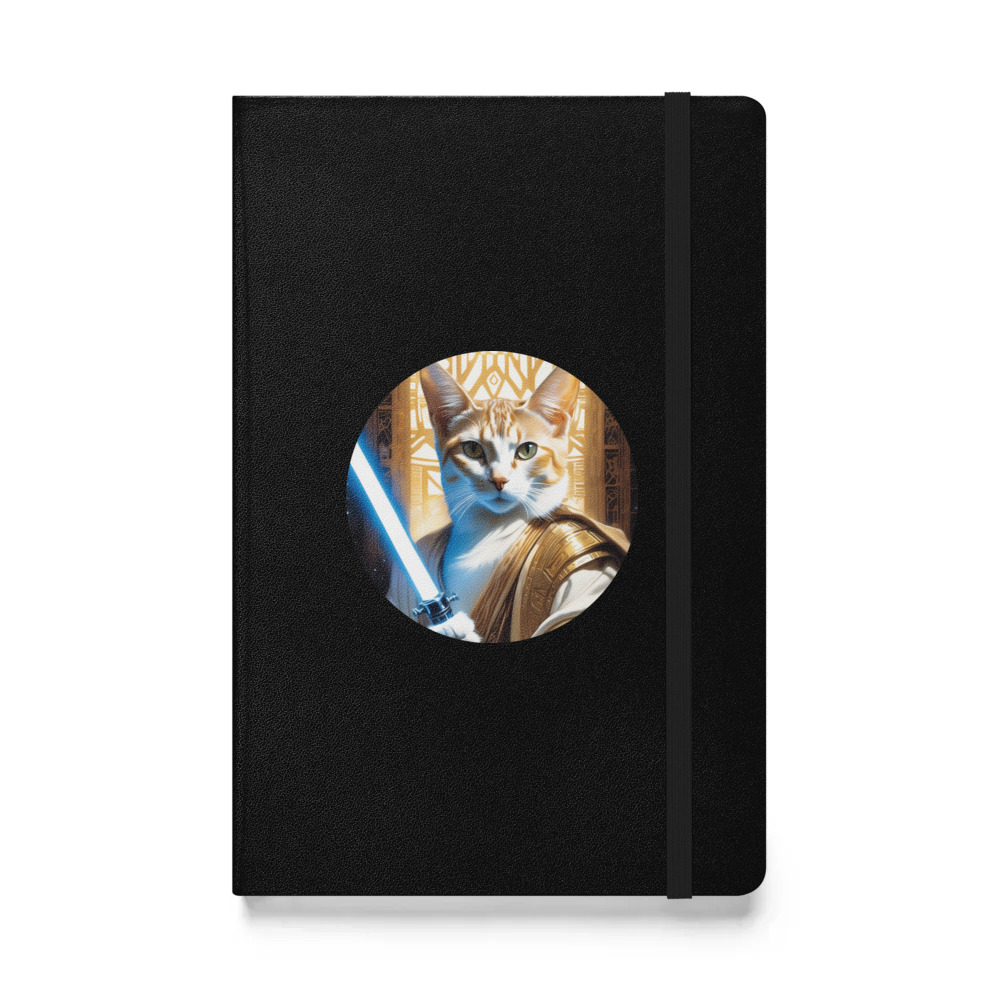 PugMug Custom White Abyssinian Cat Hardcover Bound Notebook