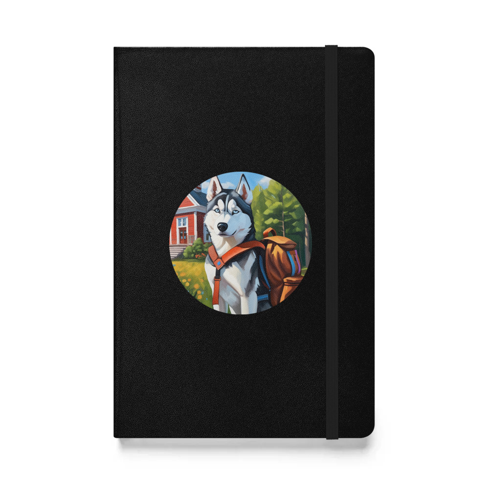 PugMug Custom Siberian Husky Hardcover Bound Notebook