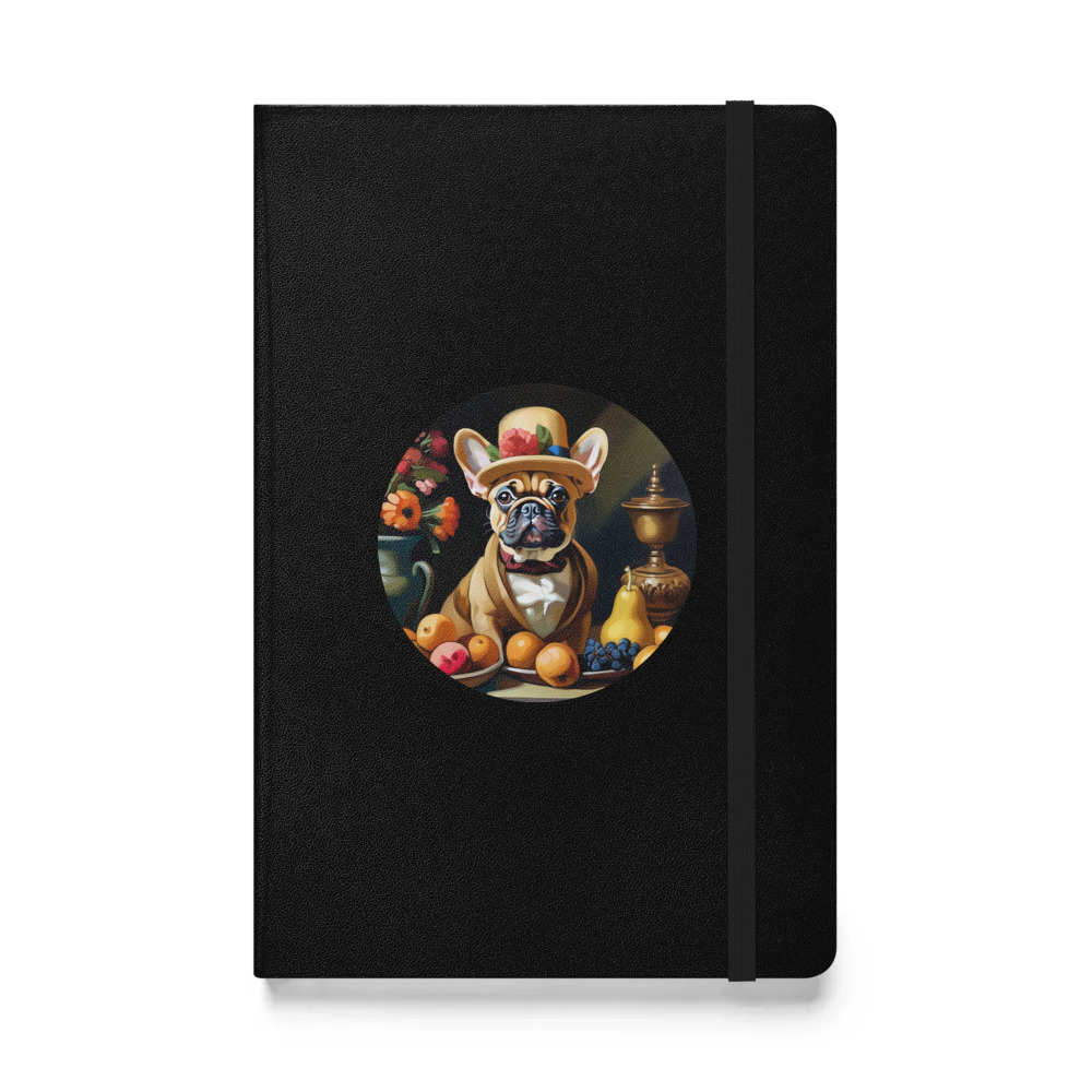 PugMug Custom Tan French Bulldog Hardcover Bound Notebook