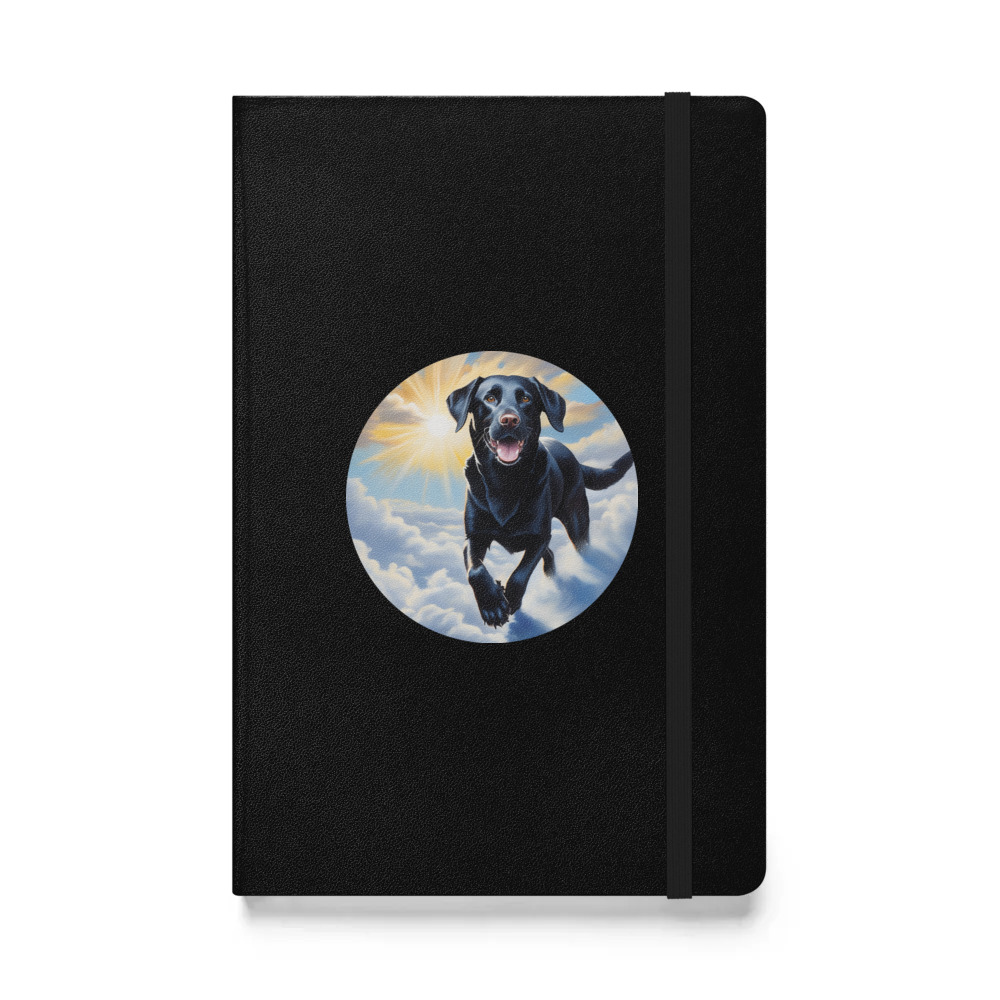 PugMug Custom Black Labrador Retriever Hardcover Bound Notebook