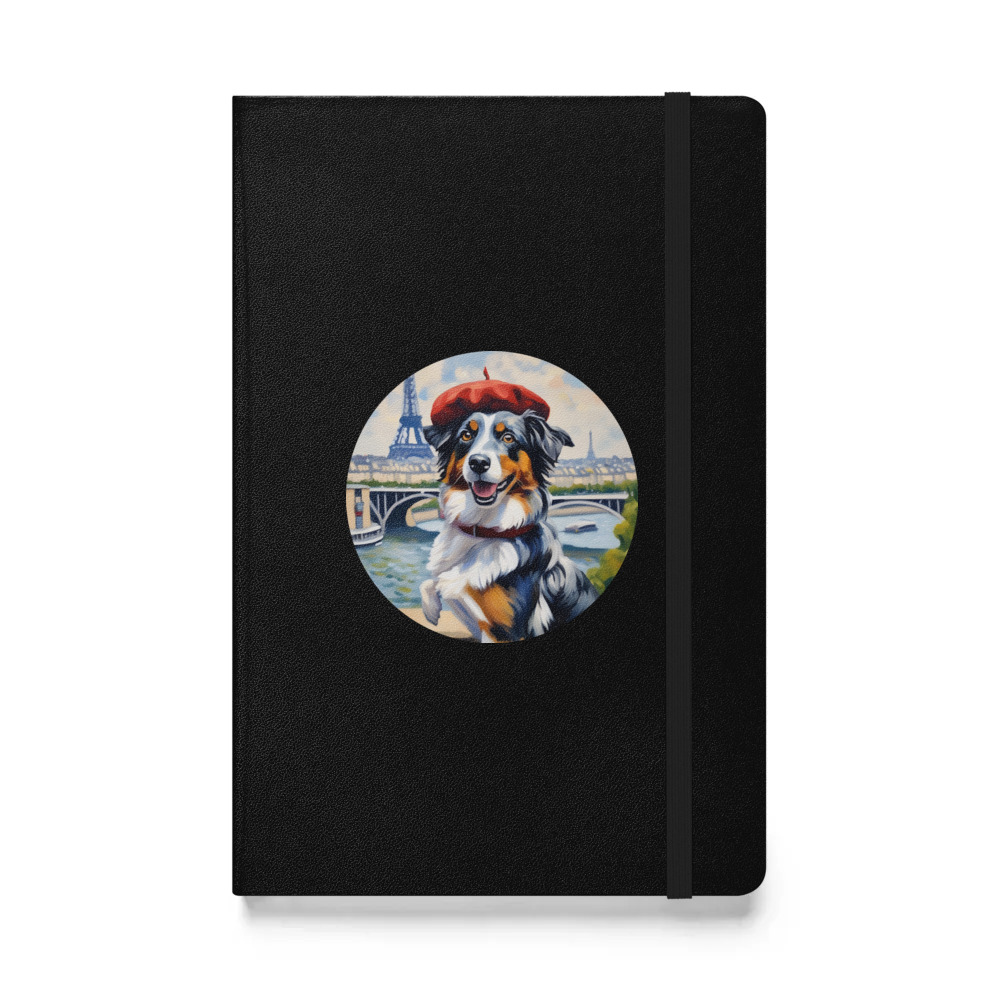PugMug Custom Australian Shepherd Dog Hardcover Bound Notebook
