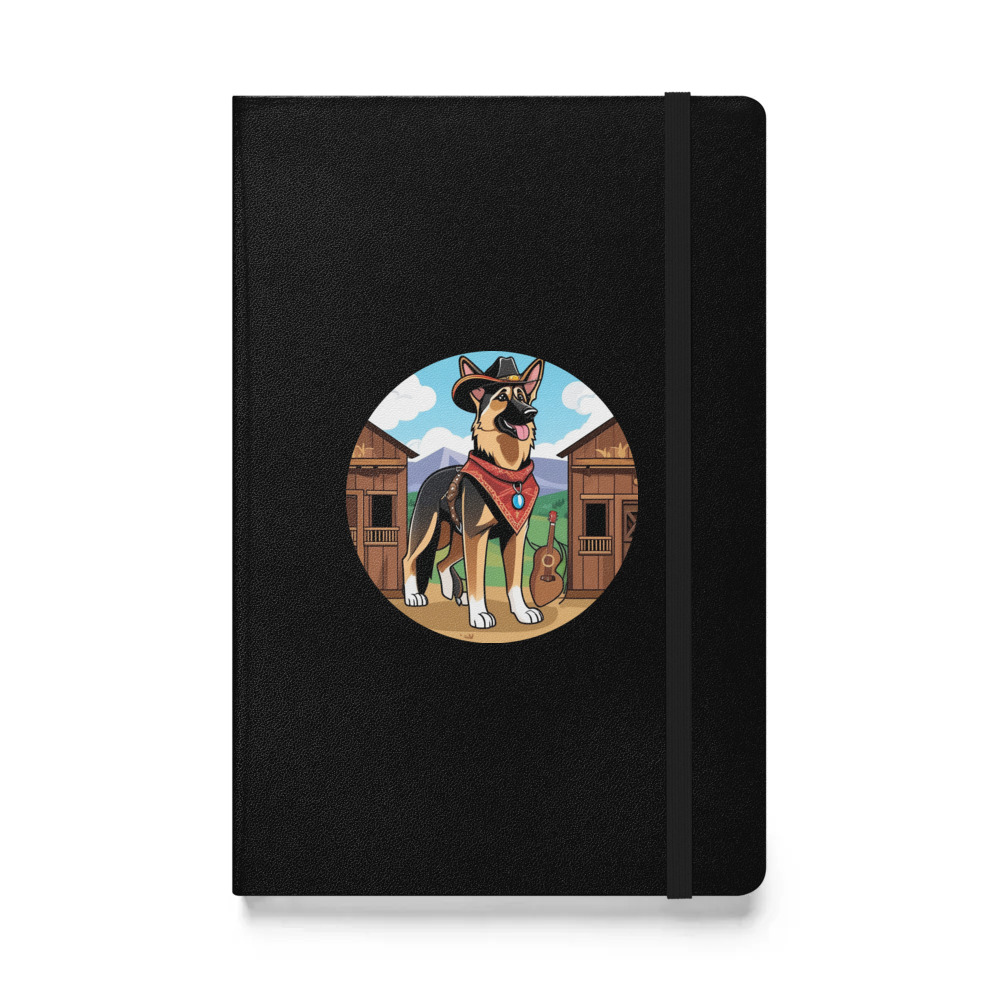 PugMug Custom German Shepherd Dog Hardcover Bound Notebook