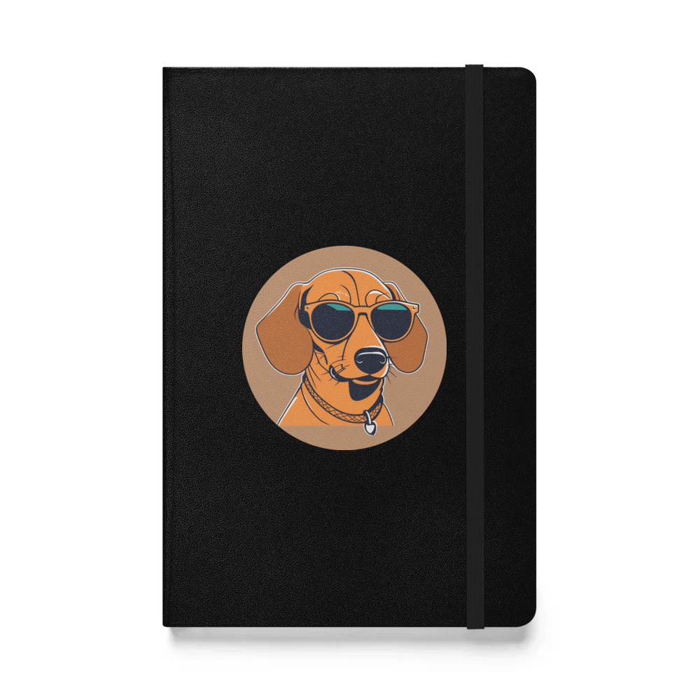 PugMug Custom Tan Dachshund Hardcover Bound Notebook