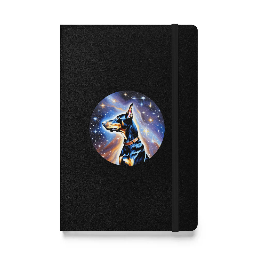 PugMug Custom Doberman Pinscher Hardcover Bound Notebook