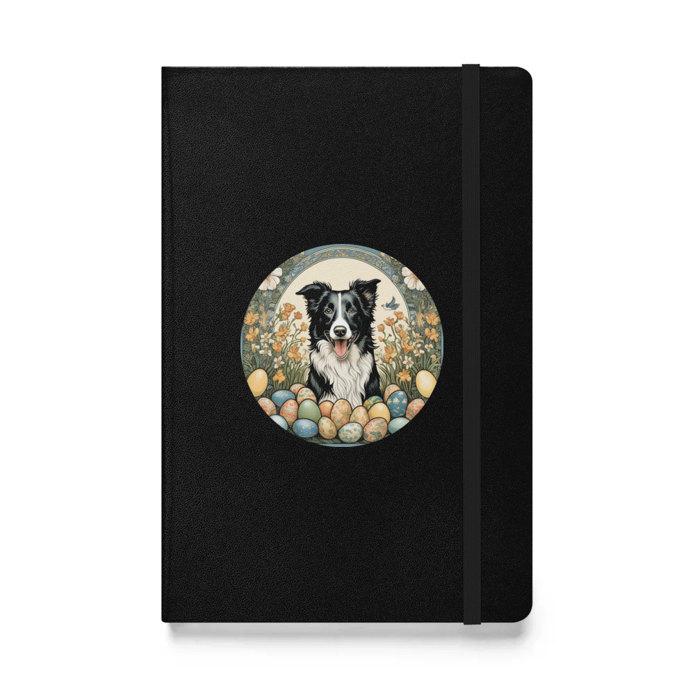 PugMug Custom Border Collie Hardcover Bound Notebook