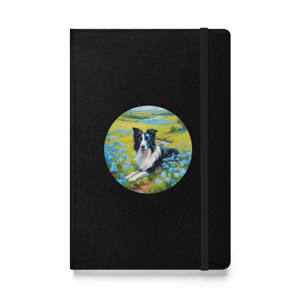 PugMug Custom Border Collie Hardcover Bound Notebook