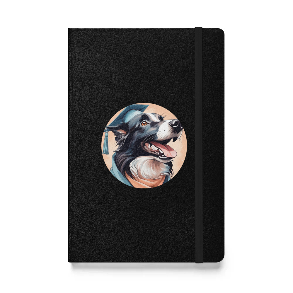 PugMug Custom Border Collie Hardcover Bound Notebook