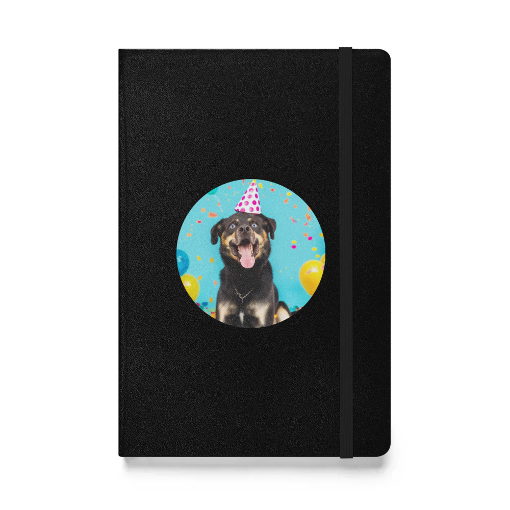 PugMug Custom Blue Hardcover Bound Notebook