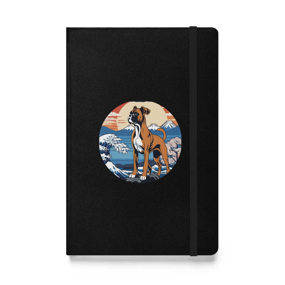 PugMug Custom Boxer Dog Hardcover Bound Notebook