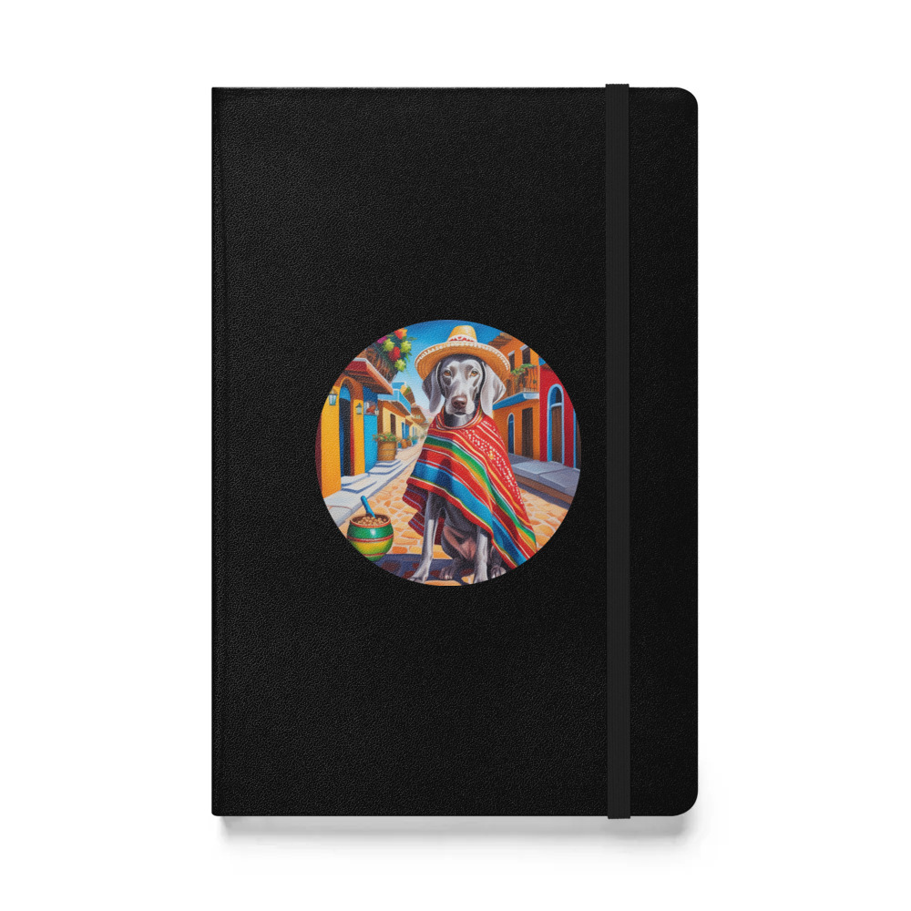 PugMug Custom Weimaraner Hardcover Bound Notebook