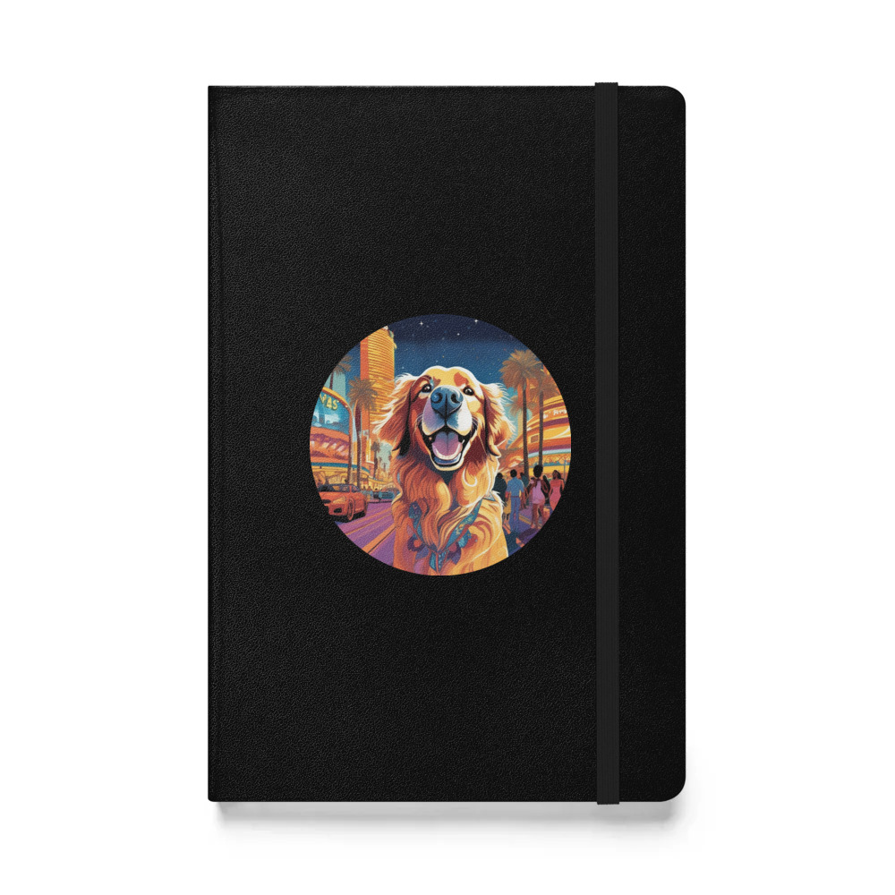 PugMug Custom Golden Retriever Hardcover Bound Notebook