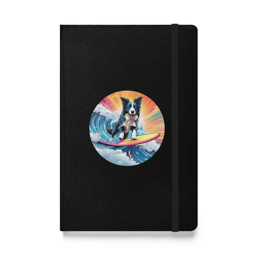 PugMug Custom Border Collie Hardcover Bound Notebook
