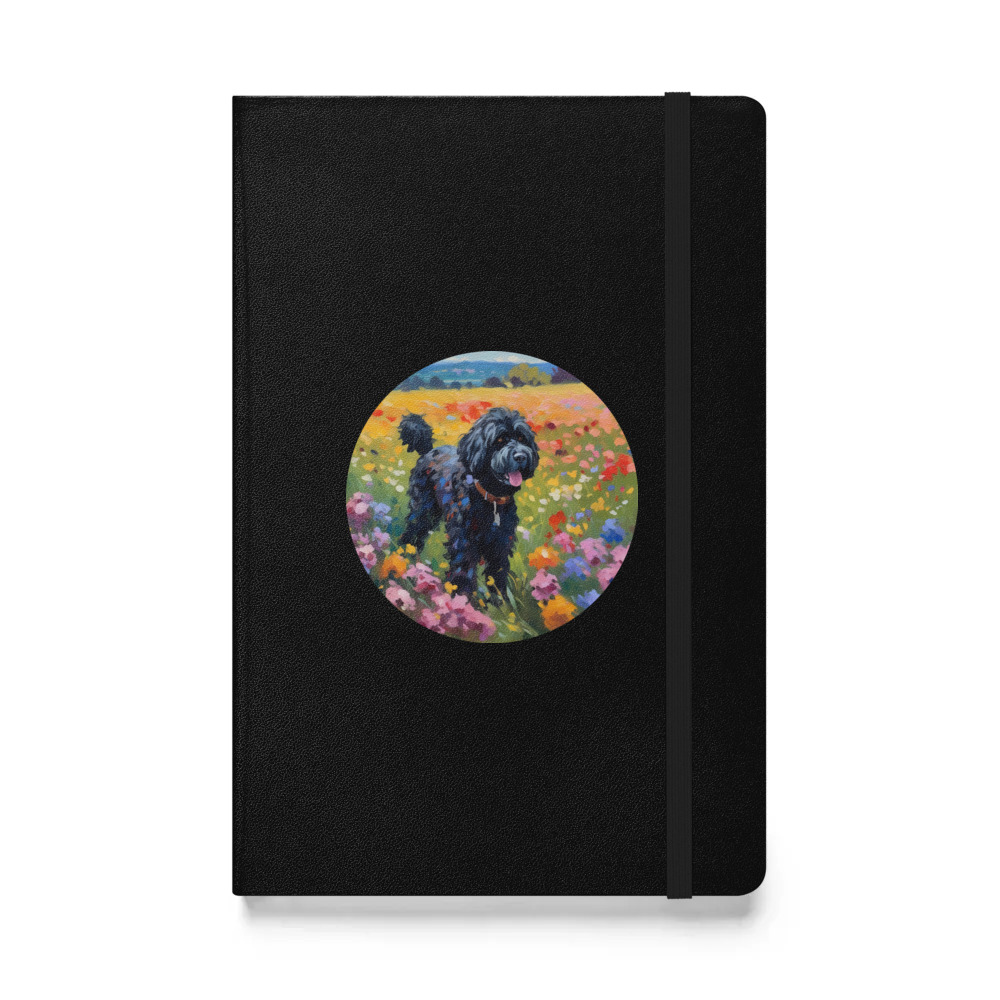 PugMug Custom Portuguese Water Dog Hardcover Bound Notebook