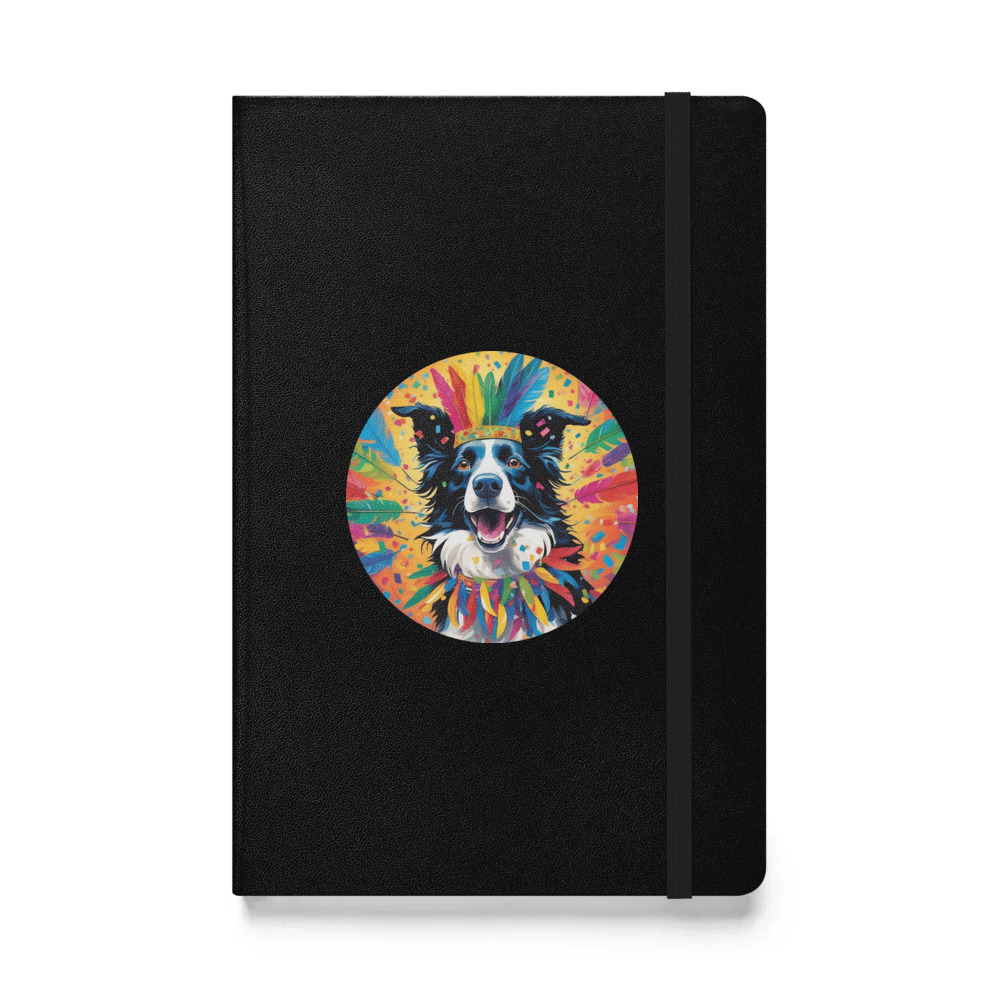 PugMug Custom Border Collie Hardcover Bound Notebook