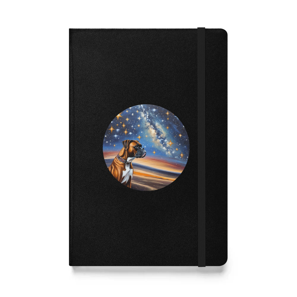 PugMug Custom Boxer Dog Hardcover Bound Notebook