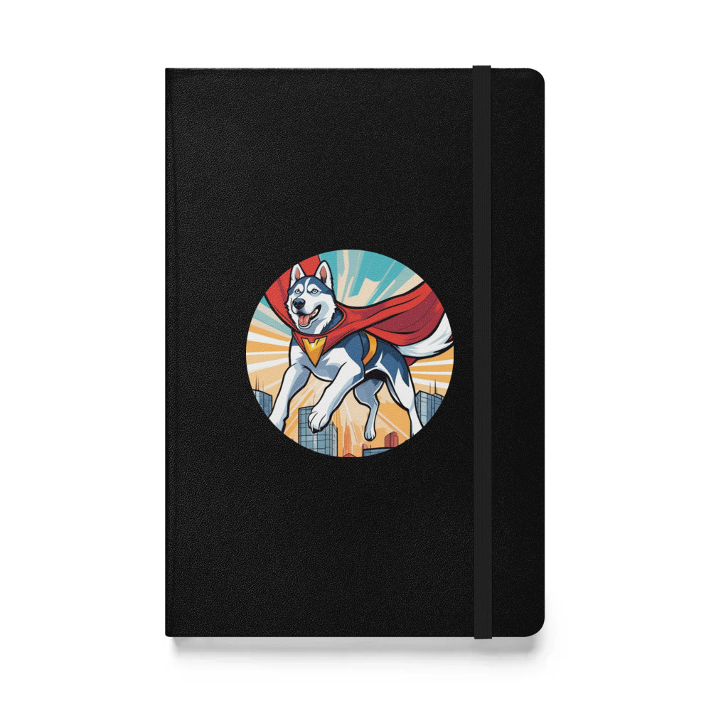 PugMug Custom Siberian Husky Hardcover Bound Notebook