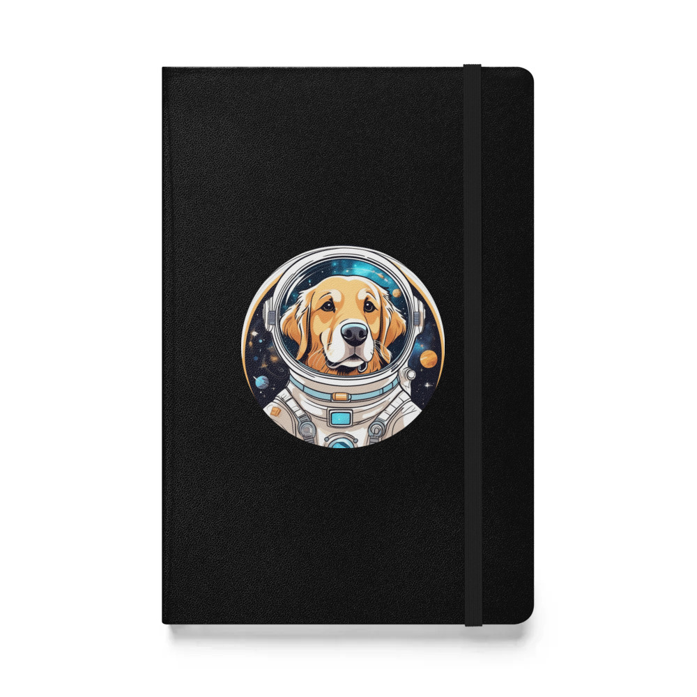 PugMug Custom Golden Retriever Hardcover Bound Notebook