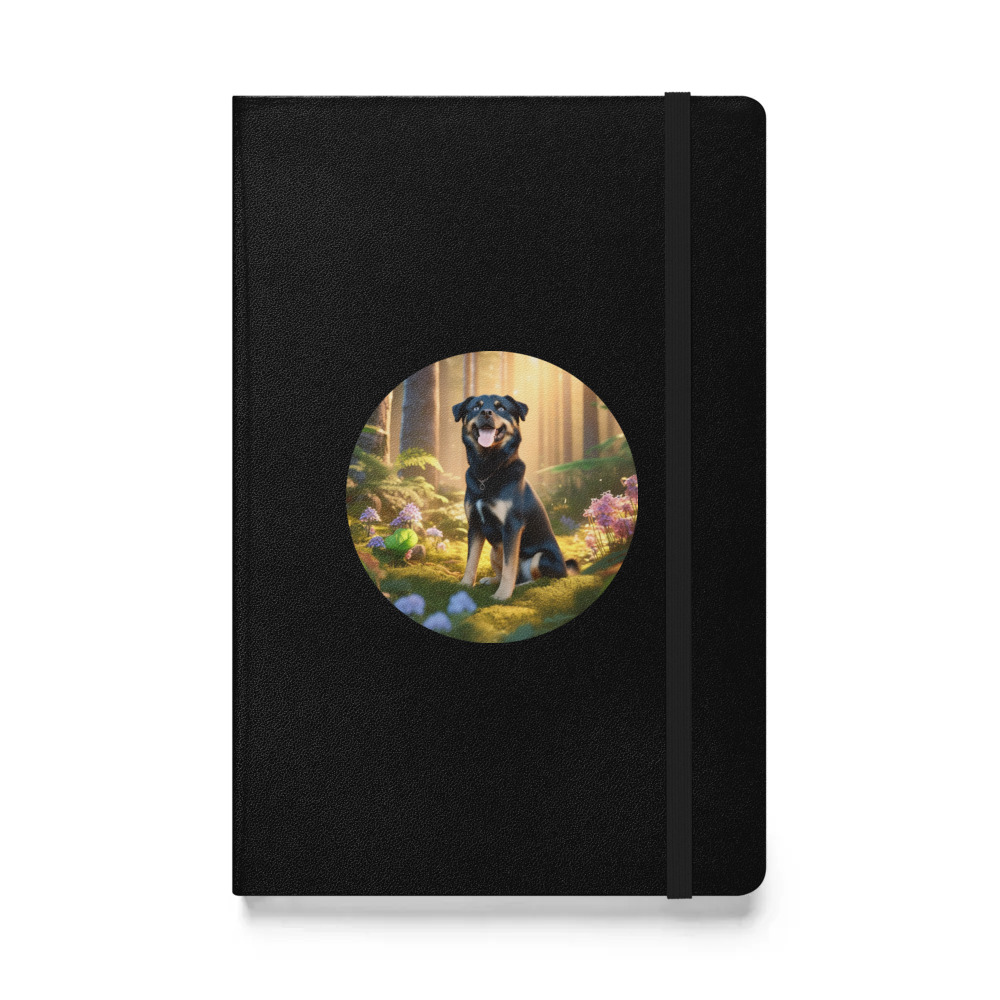 PugMug Custom Blue Hardcover Bound Notebook