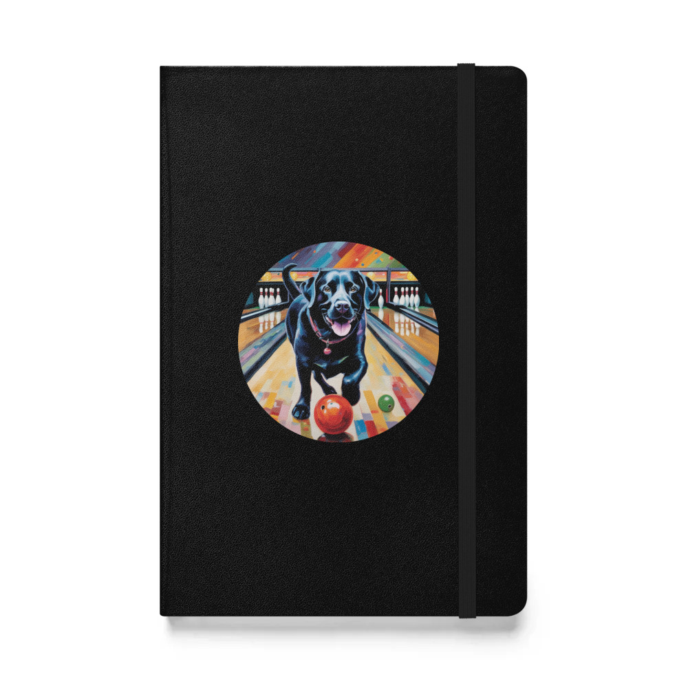 PugMug Custom Black Labrador Retriever Hardcover Bound Notebook