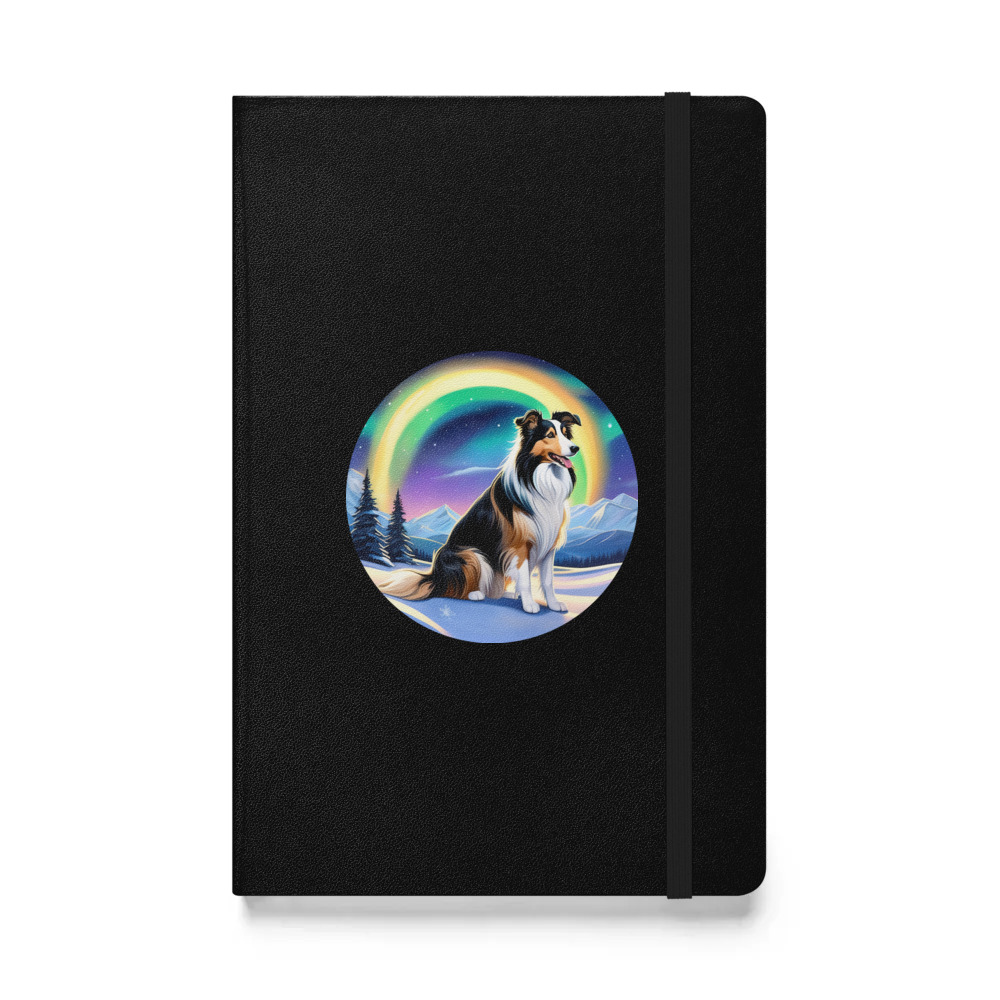 PugMug Custom Collie Hardcover Bound Notebook