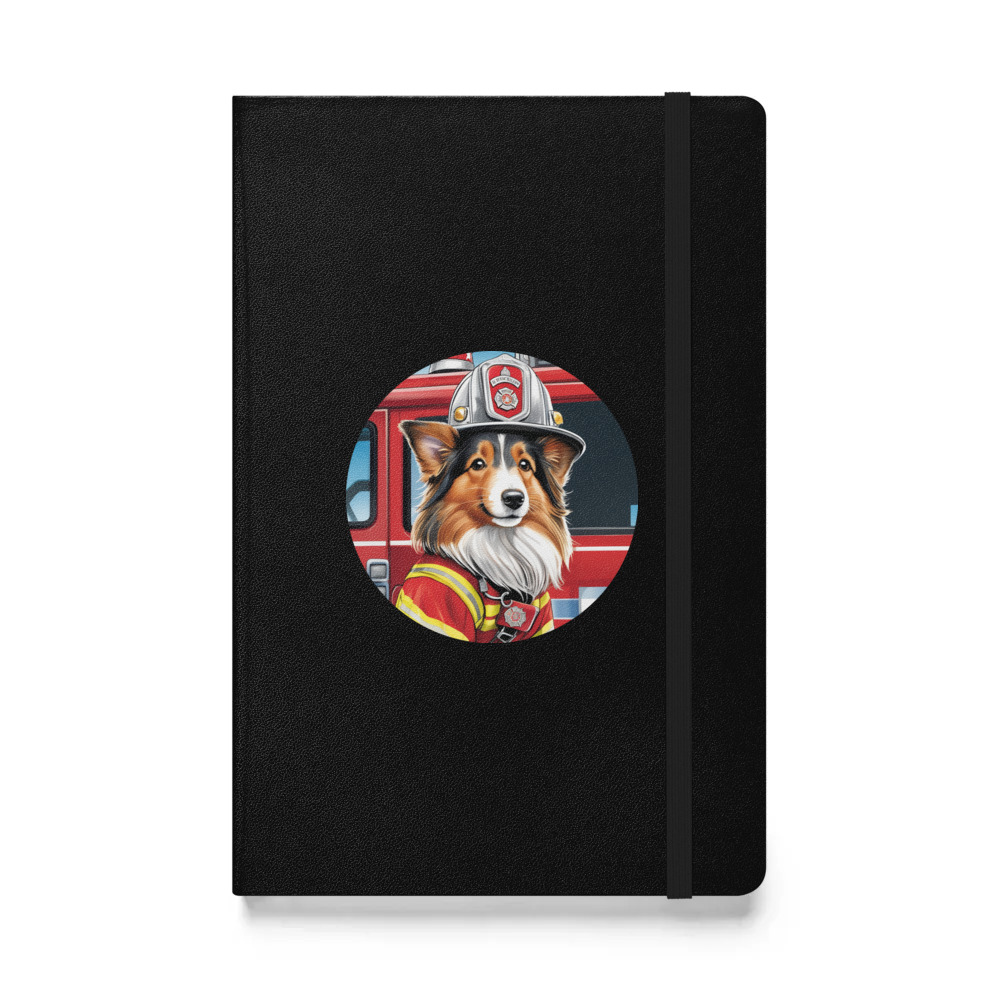 PugMug Custom Shetland Sheepdog Hardcover Bound Notebook