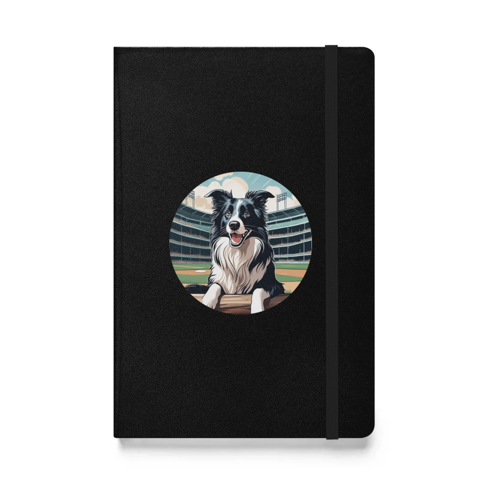 PugMug Custom Border Collie Hardcover Bound Notebook