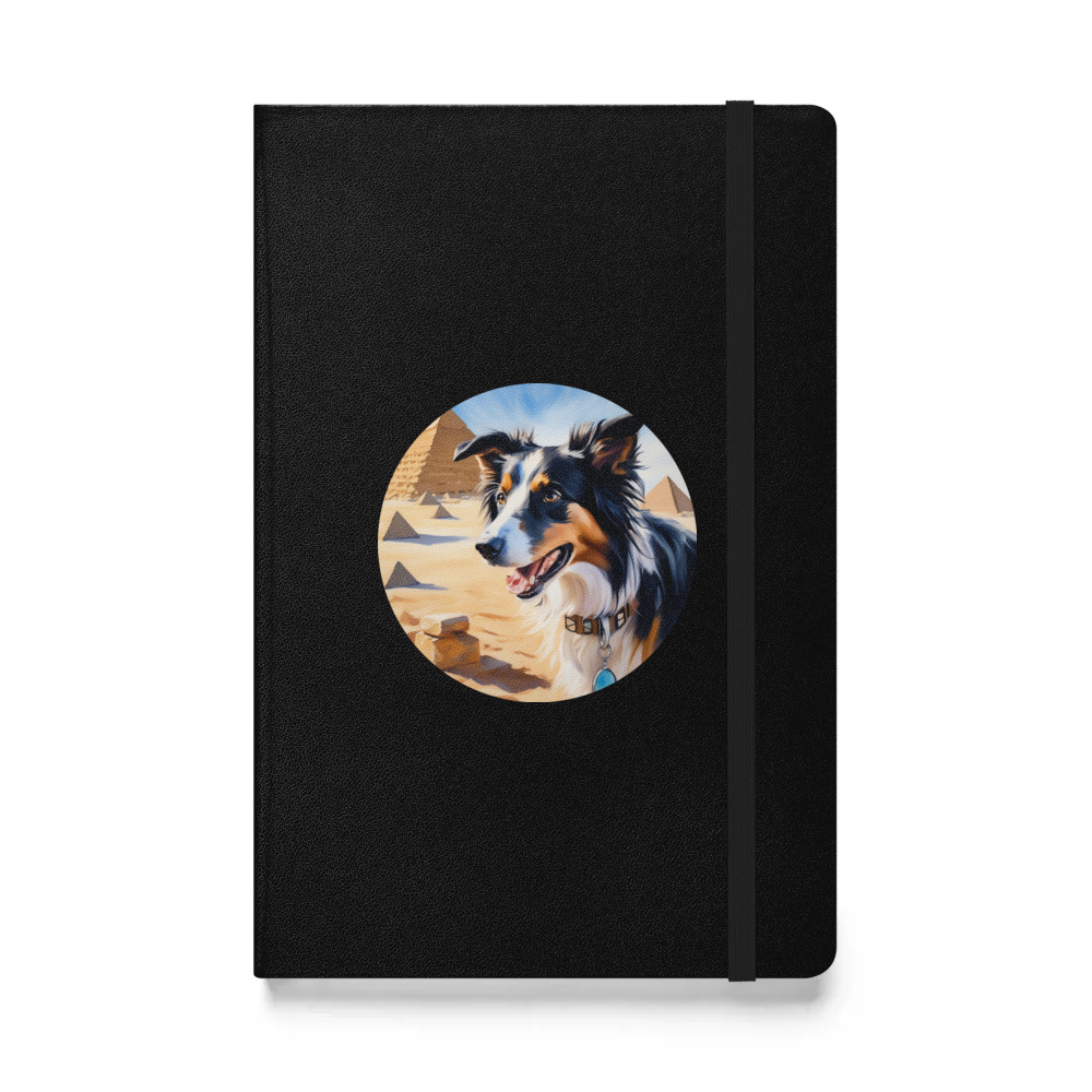 PugMug Custom Border Collie Hardcover Bound Notebook
