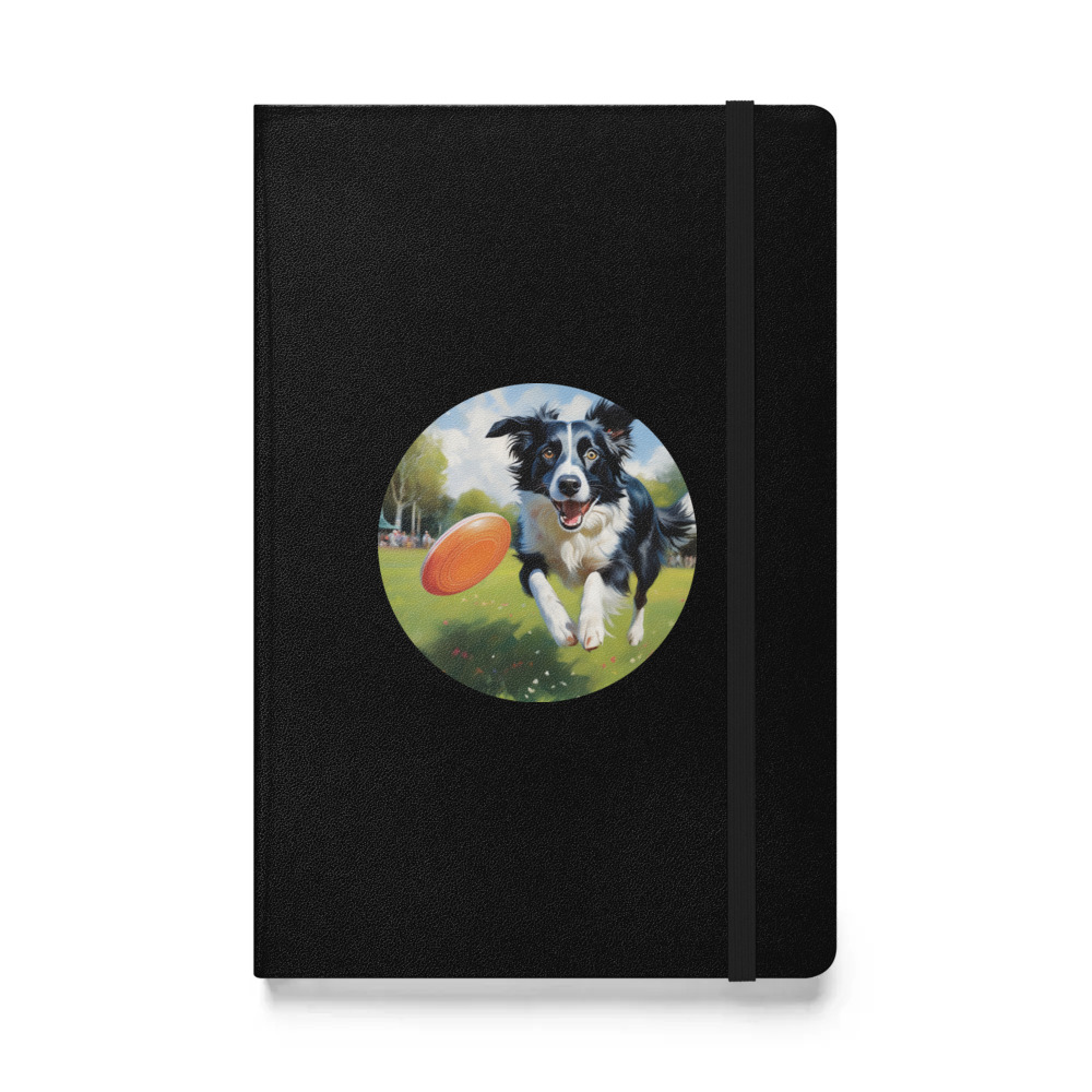PugMug Custom Border Collie Hardcover Bound Notebook