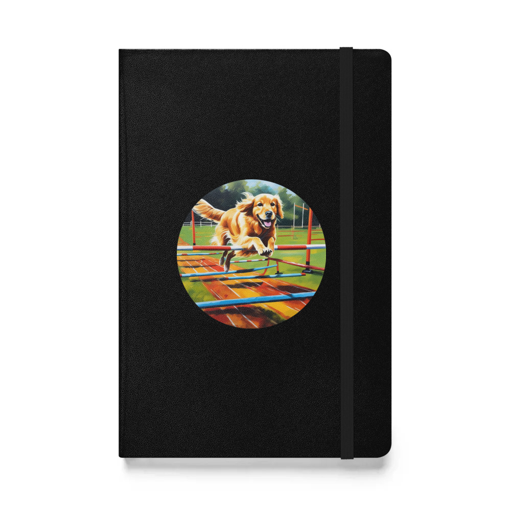 PugMug Custom Golden Retriever Hardcover Bound Notebook