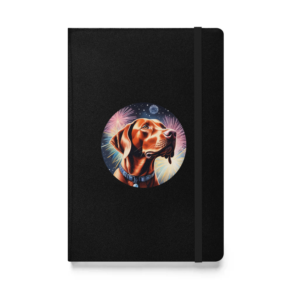 PugMug Custom Vizsla Hardcover Bound Notebook