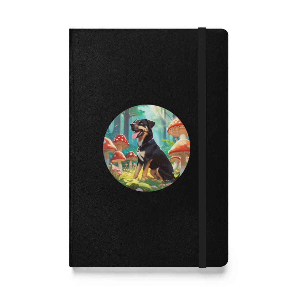 PugMug Custom Blue Hardcover Bound Notebook