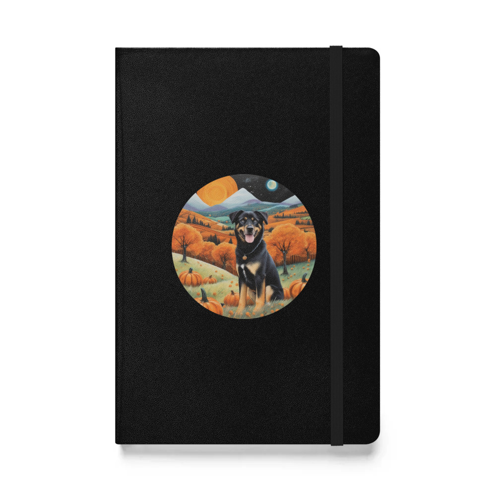 PugMug Custom Blue Hardcover Bound Notebook