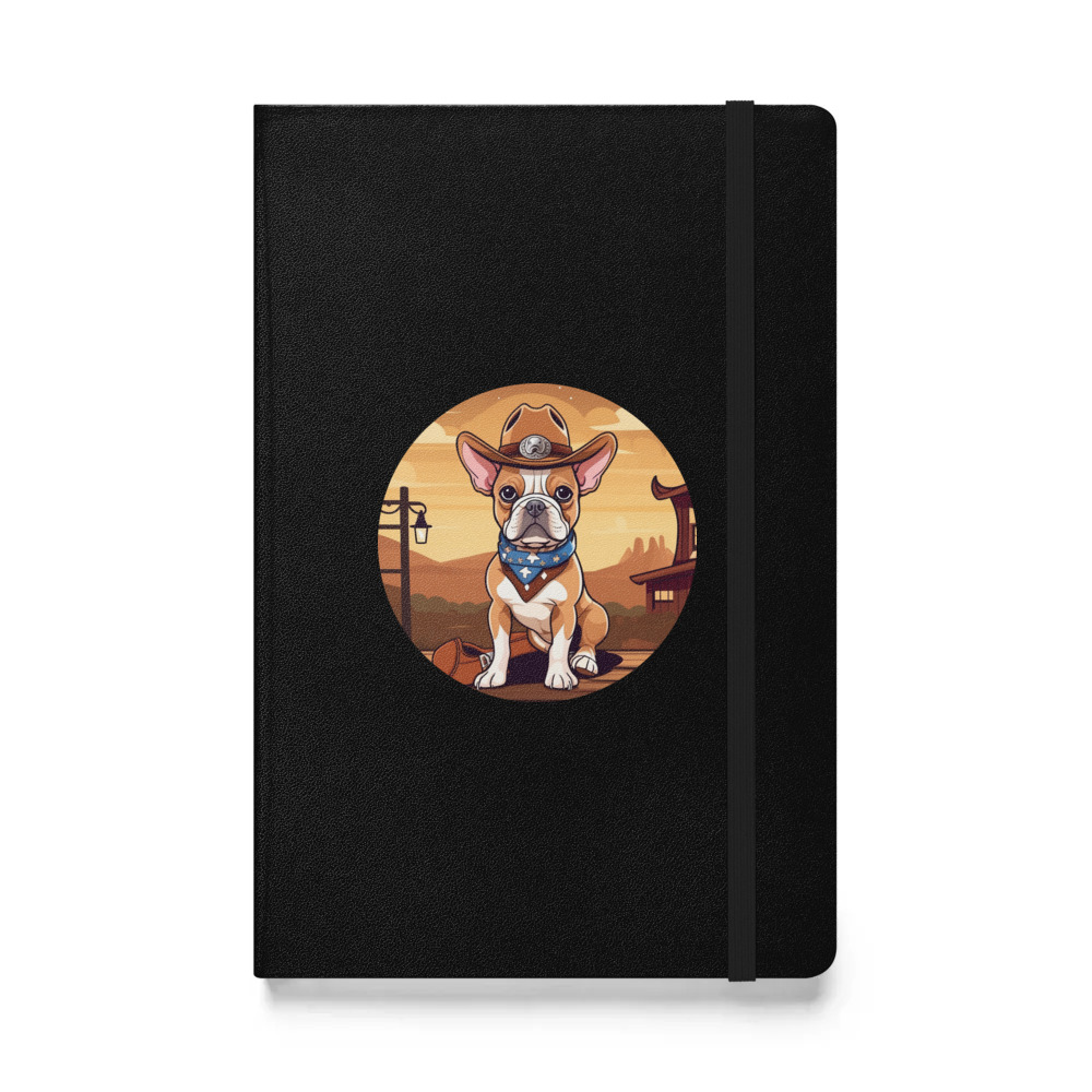 PugMug Custom Tan French Bulldog Hardcover Bound Notebook