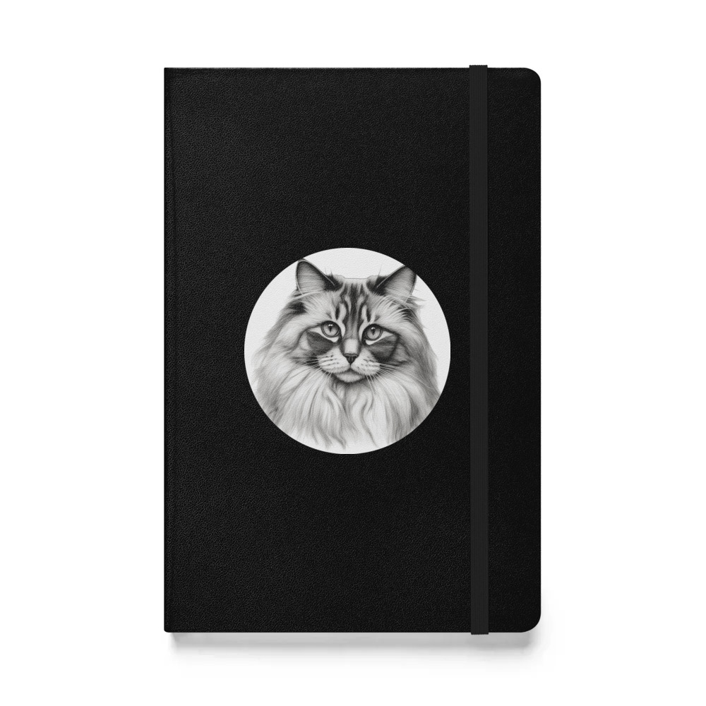 PugMug Custom Tabby Ragdoll Cat Hardcover Bound Notebook