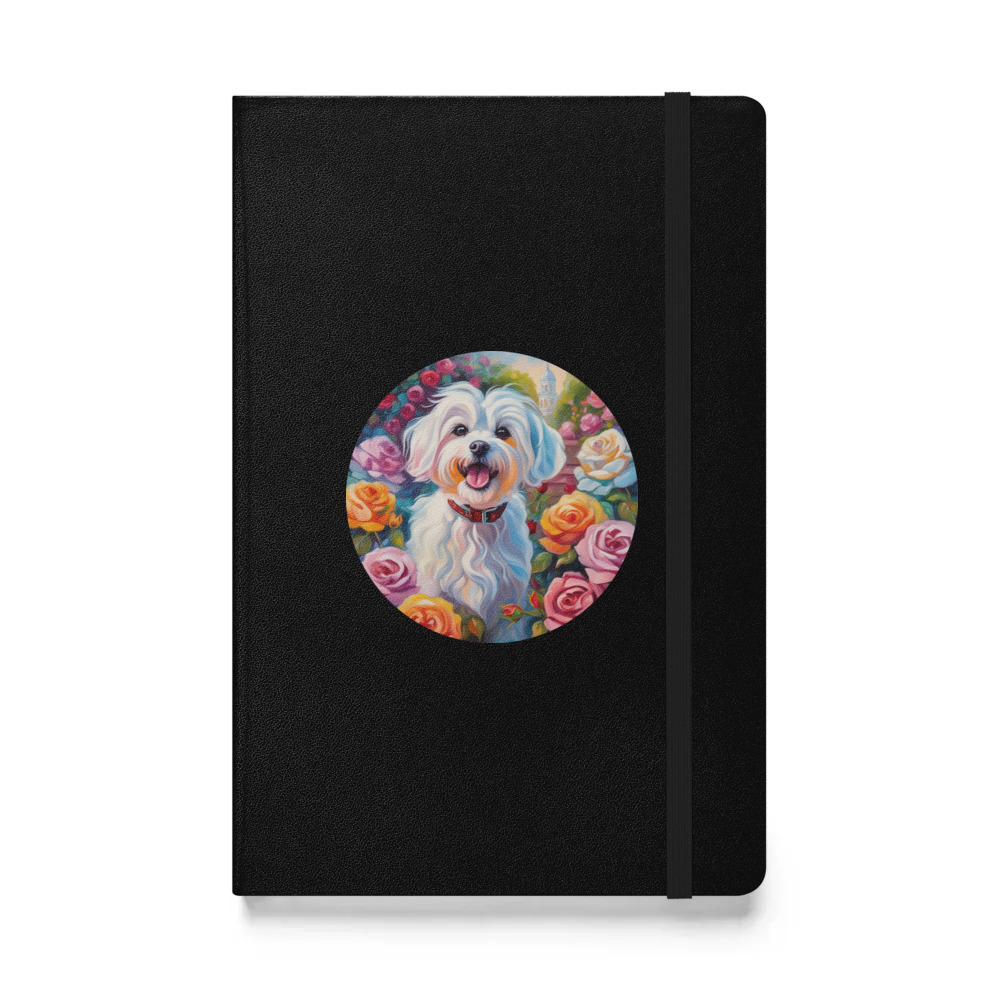 PugMug Custom Maltese Dog Hardcover Bound Notebook