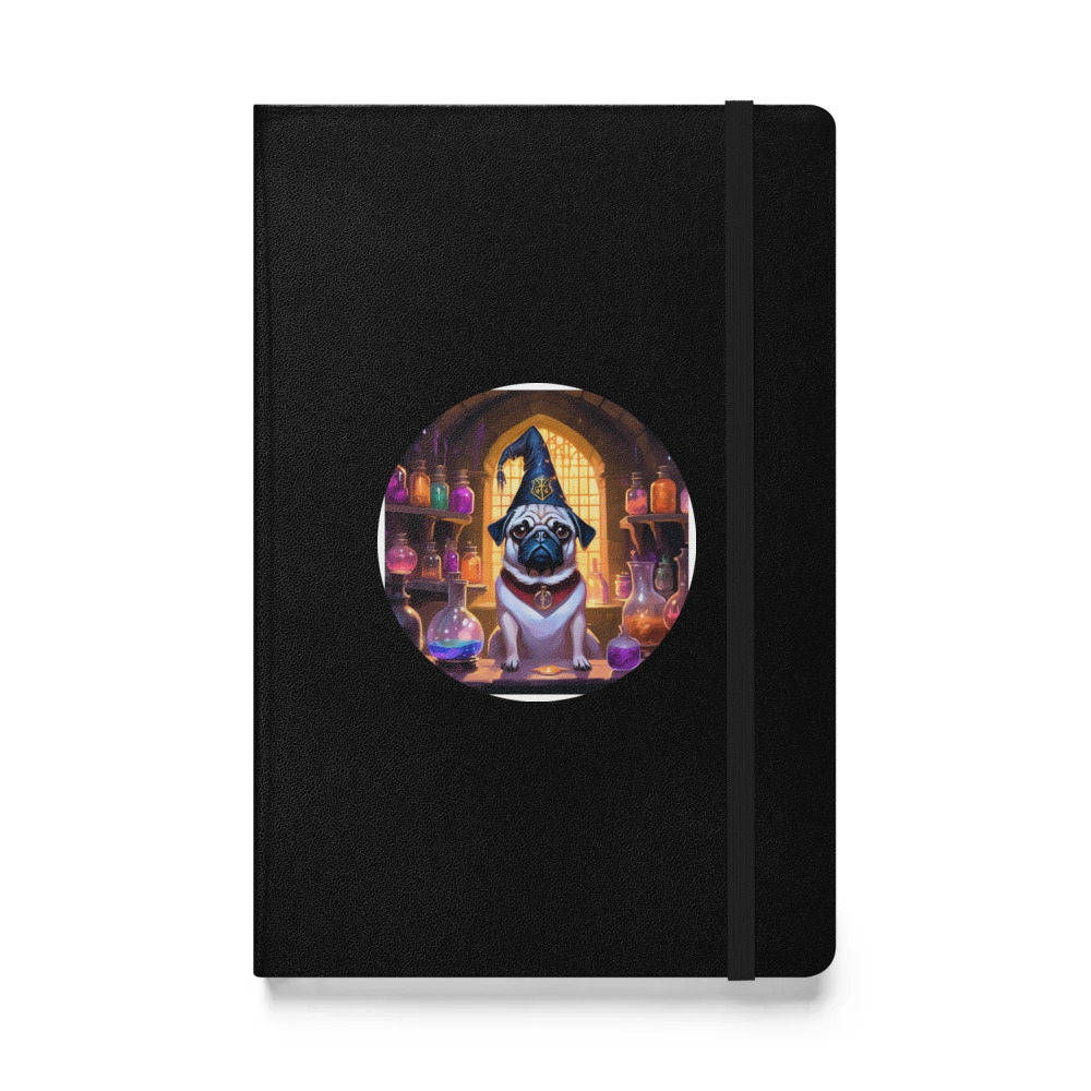 PugMug Custom Pug Hardcover Bound Notebook