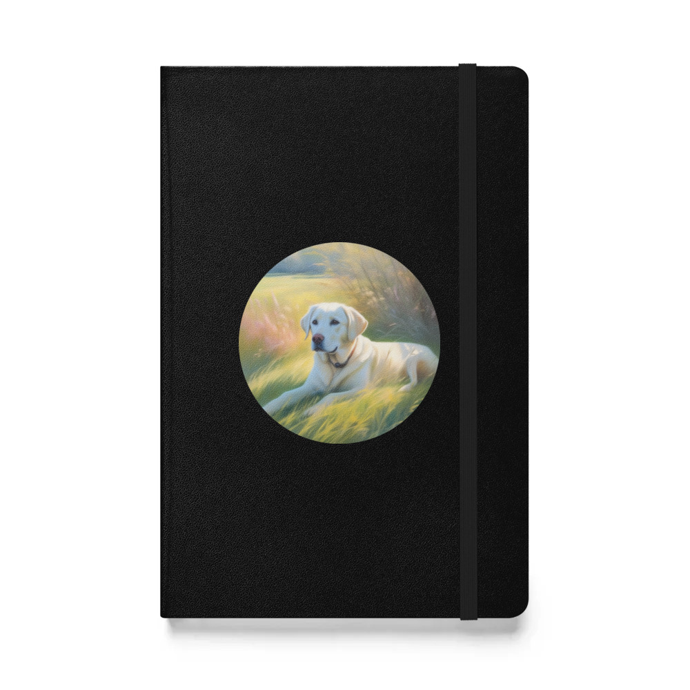 PugMug Custom White Labrador Retriever Hardcover Bound Notebook
