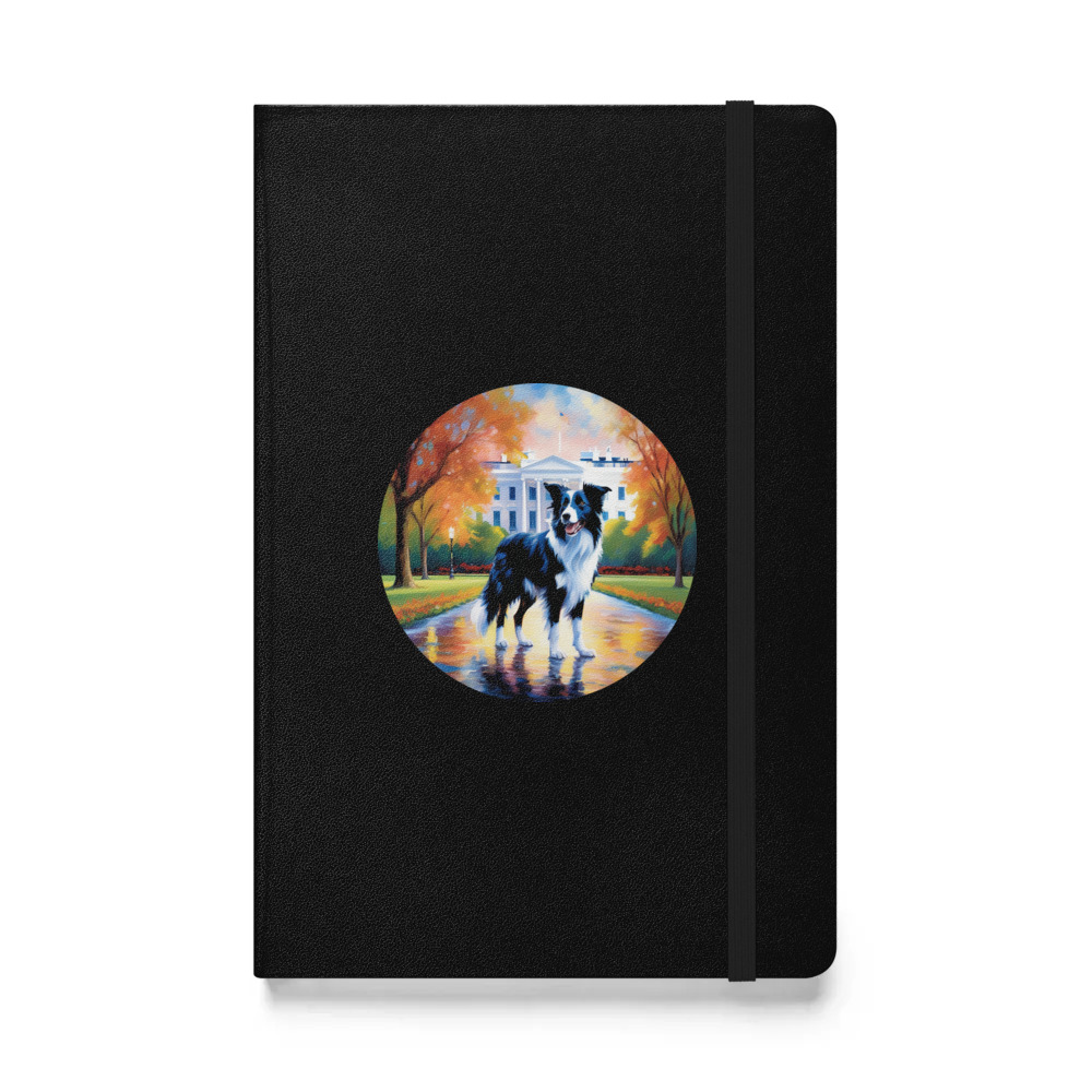 PugMug Custom Border Collie Hardcover Bound Notebook