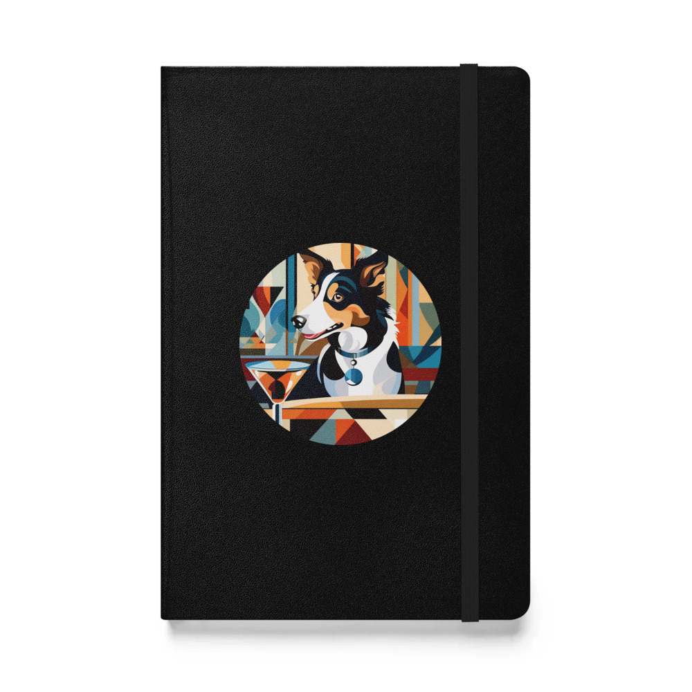 PugMug Custom Border Collie Hardcover Bound Notebook