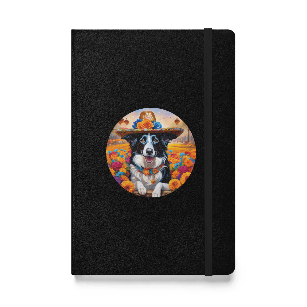 PugMug Custom Border Collie Hardcover Bound Notebook