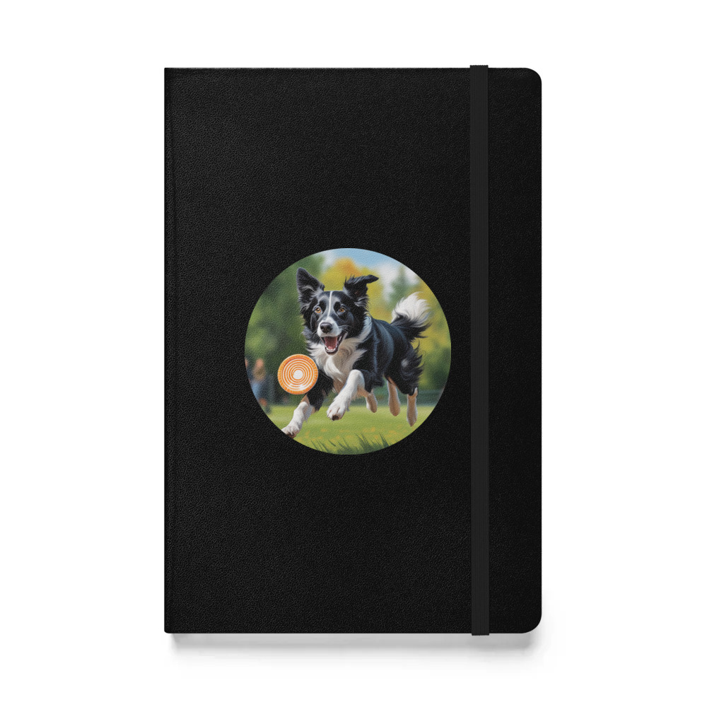 PugMug Custom Border Collie Hardcover Bound Notebook