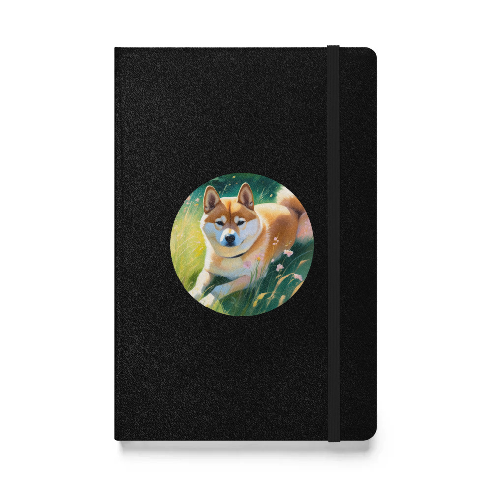 PugMug Custom Shiba Inu Hardcover Bound Notebook