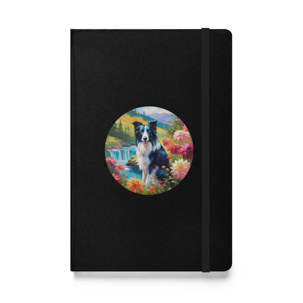 PugMug Custom Border Collie Hardcover Bound Notebook