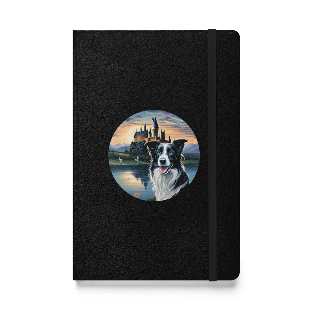 PugMug Custom Border Collie Hardcover Bound Notebook