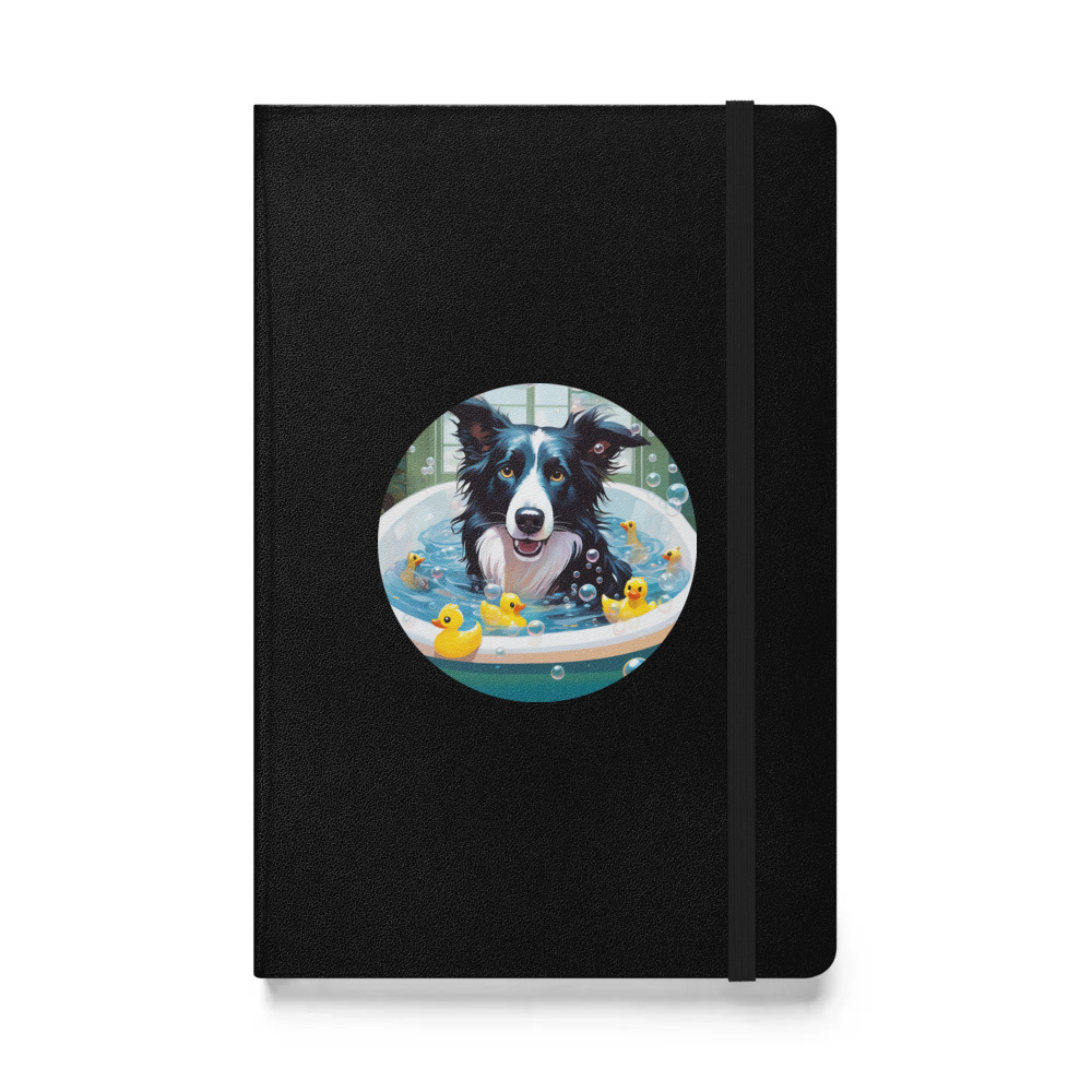 PugMug Custom Border Collie Hardcover Bound Notebook