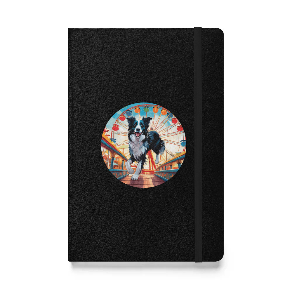 PugMug Custom Border Collie Hardcover Bound Notebook